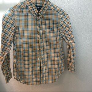 Ralph Lauren plaid poplin shirt big boys